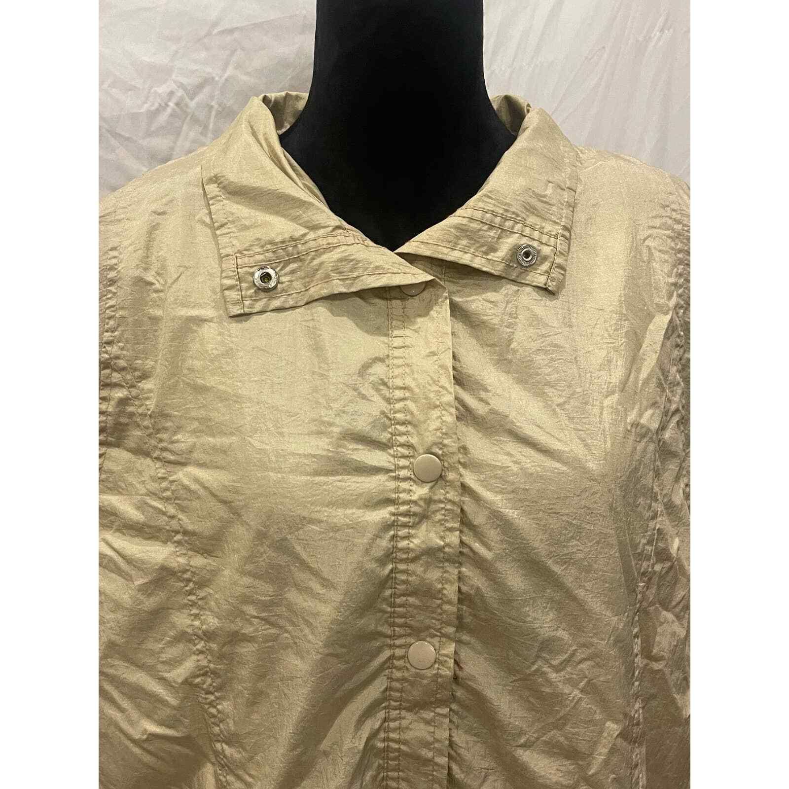 Vintage Windbreaker Jacket Gold Xl Tudor Court By Haband